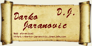 Darko Jaranović vizit kartica